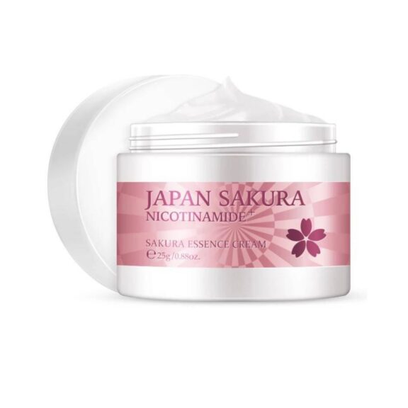 Facial Mask - LAIKOU Japan Sakura Nicotinamide Sakura Essence Cream 25g - SHOPEE MALL | Sri Lanka