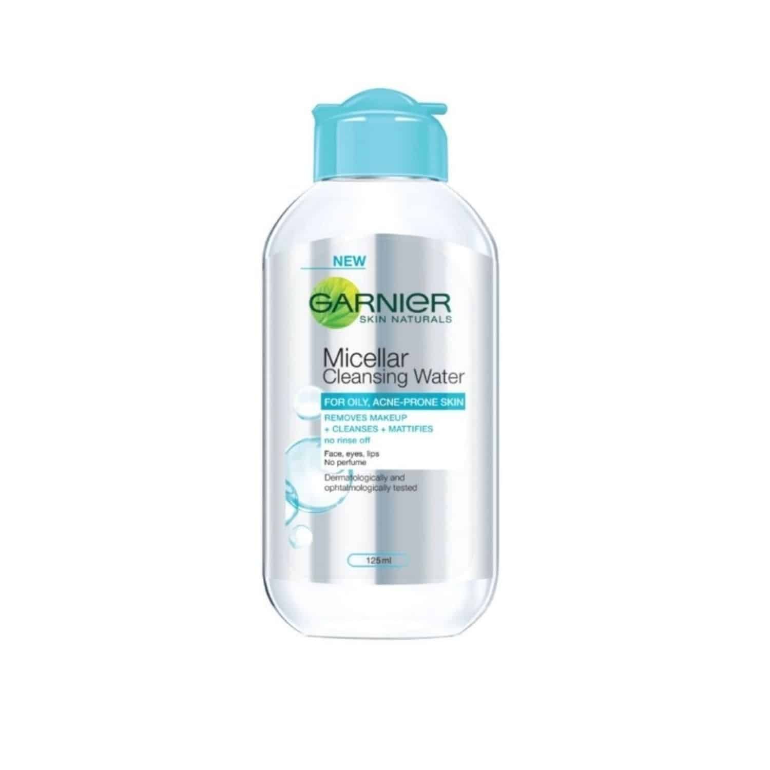 GARNIER Micellar Cleansing Water Blue For Oily, Acne-Prone Skin 125ml ...