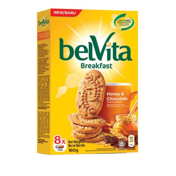 BELVITA BREAKFAST Honey and Chocolate 160g - Imported - SHOPEE MALL | Sri Lanka