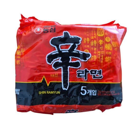 Nongshim Shin Ramen Hot Spicy Korean Noodle Multi Pack 120g×5 - SHOPEE MALL | Sri Lanka