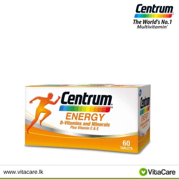 Centrum Energy 60 tablets B-Vitamins and Minerals Plus Vitamin C & E - SHOPEE MALL | Sri Lanka