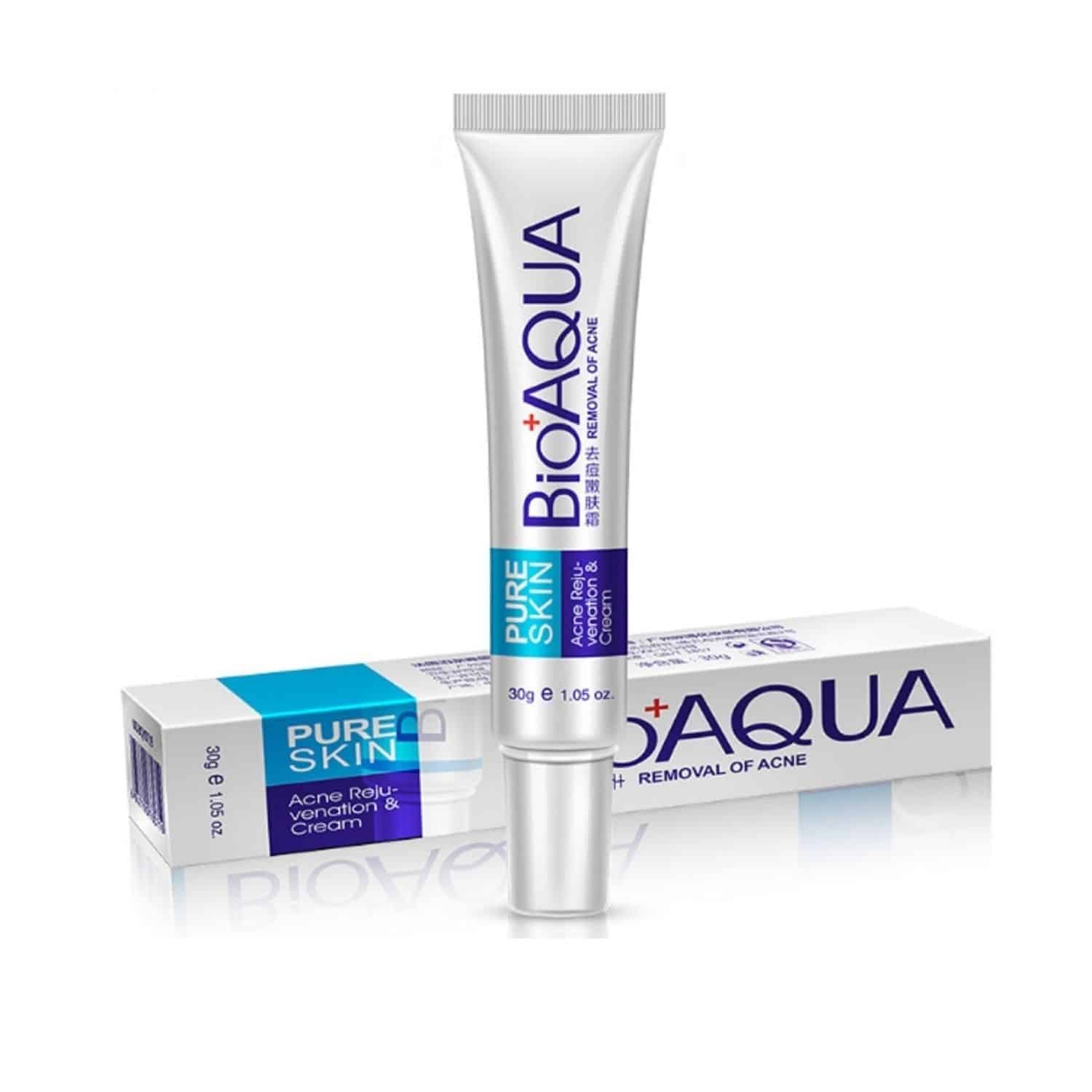 Bioaqua Pure Skin Face Care Acne Treatment Cream - Clear, Smooth, and