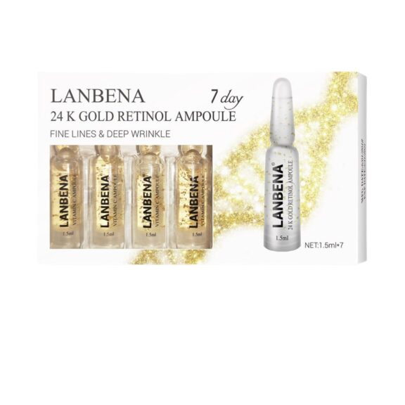 LANBENA 24K Gold Retinol Ampoule Serum - SHOPEE MALL | Sri Lanka