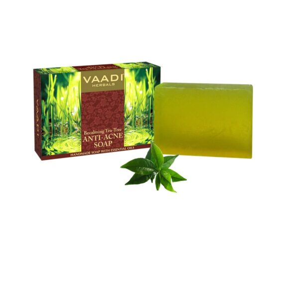 - VAADI HERBALS Becalming Tea Tree Anti Acne Handmade Soap with Essential Oils - SHOPEE MALL | Sri Lanka