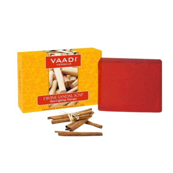 VAADI HERBALS Divine Sandal Handmade Soap with Essential Oils - SHOPEE MALL | Sri Lanka
