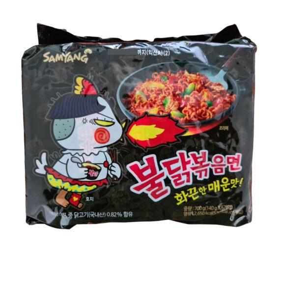 Samyang Hot Chicken Spicy Ramen Korean Noodle Multi Pack 140g×5 - SHOPEE MALL | Sri Lanka