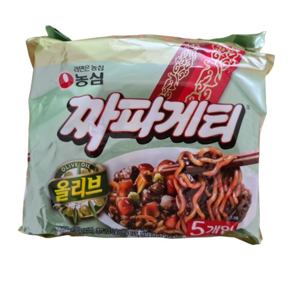 Nongshim Chapagetti Olive Oil Chajang Spicy Ramen Korean Noodle Multi Pack 140g×5 - SHOPEE MALL | Sri Lanka