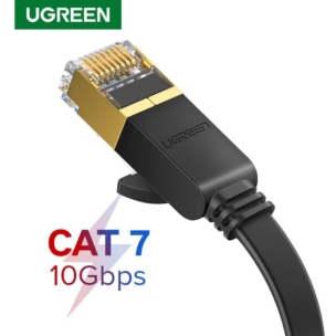 MALE TO MALE CABLE - UGREEN 2 Meter Flat Ethernet Cable Cat7 RJ45 Network Patch Cable Flat 10 Gigabit 600Mhz - SHOPEE MALL | Sri Lanka