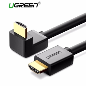 USB Type C - UGREEN HDMI Cable with Ethernet 90 Degree Right Angle Supports 3D 4K (2m) - SHOPEE MALL | Sri Lanka