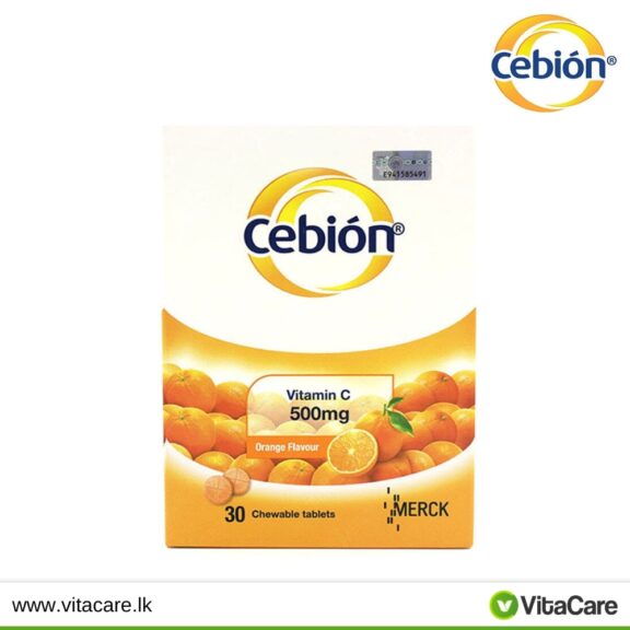 Cebion Vitamin C 500mg 30 Chewable Tablets - SHOPEE MALL | Sri Lanka