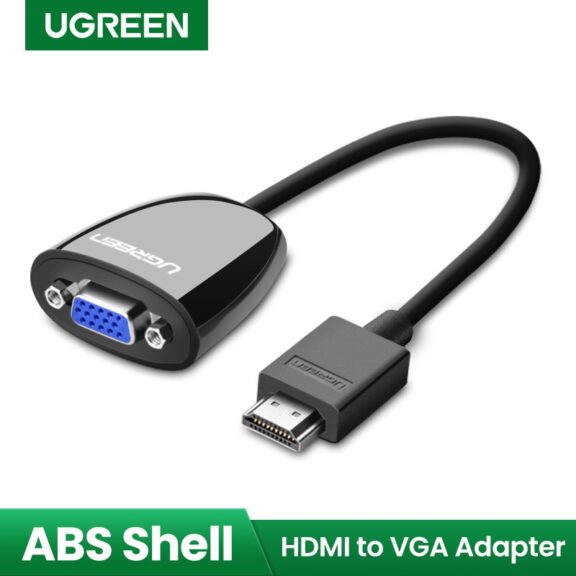 type c cable - UGREEN HDMI to VGA Adapter Support 1920*1080P Compatible Laptop Projector - SHOPEE MALL | Sri Lanka