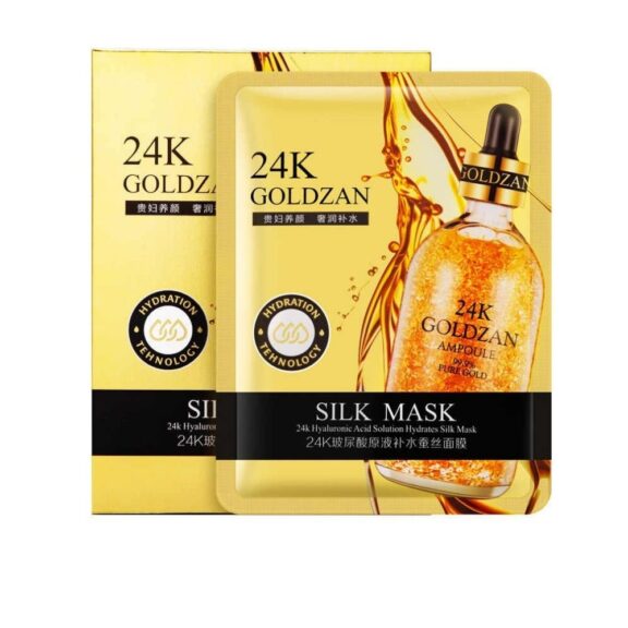 24k Goldzan Silk Mask - 5 pcs - SHOPEE MALL | Sri Lanka