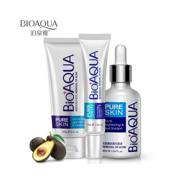 BIOAQUA Acne Skincare 3 in 1 Bundle (Cream/Essence/Cleanser) - SHOPEE MALL | Sri Lanka