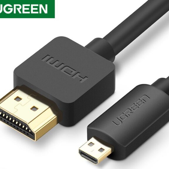 Audio Cable - UGREEN Micro HDMI to HDMI Cable with Ethernet Gold Plated Support 3D & 4K Resolution (1M) - SHOPEE MALL | Sri Lanka