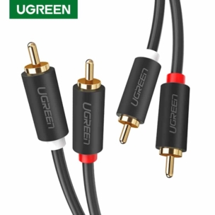 Fast Charge Data Cable - UGREEN 2RCA to 2 RCA Male to Male Audio Cable Gold-Plated RCA Audio Cable (1M) - SHOPEE MALL | Sri Lanka