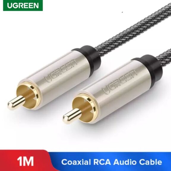 UGREEN 1m S/PDIF Audio Digital Coaxial RCA Composite Video Cable Gold Plated Braid Design - SHOPEE MALL | Sri Lanka