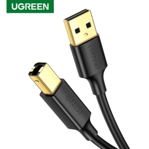 Fast Charge Data Cable - UGREEN 1.5Meter USB 2.0 Printer Cable Scanner A Male to B Male for USB Printer(Gold-Plated) - SHOPEE MALL | Sri Lanka