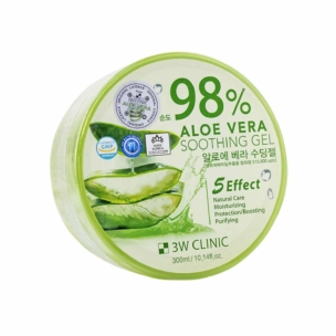 Ladies Watch - 3W CLINIC 98% Aloe Vera Soothing Gel - Moisturizing and Soothing Skincare Solution, 300ml - SHOPEE MALL | Sri Lanka
