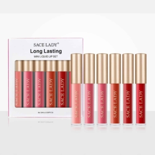 eyelash glue - SACE LADY Long Lasting Waterproof Mini Liquid Lipstick 6pcs - SHOPEE MALL | Sri Lanka