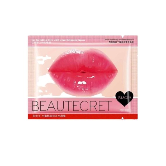 Peach Lip Mask - IMAGES Collagen Infused for Nourished Lip Mask 5Pcs - SHOPEE MALL | Sri Lanka