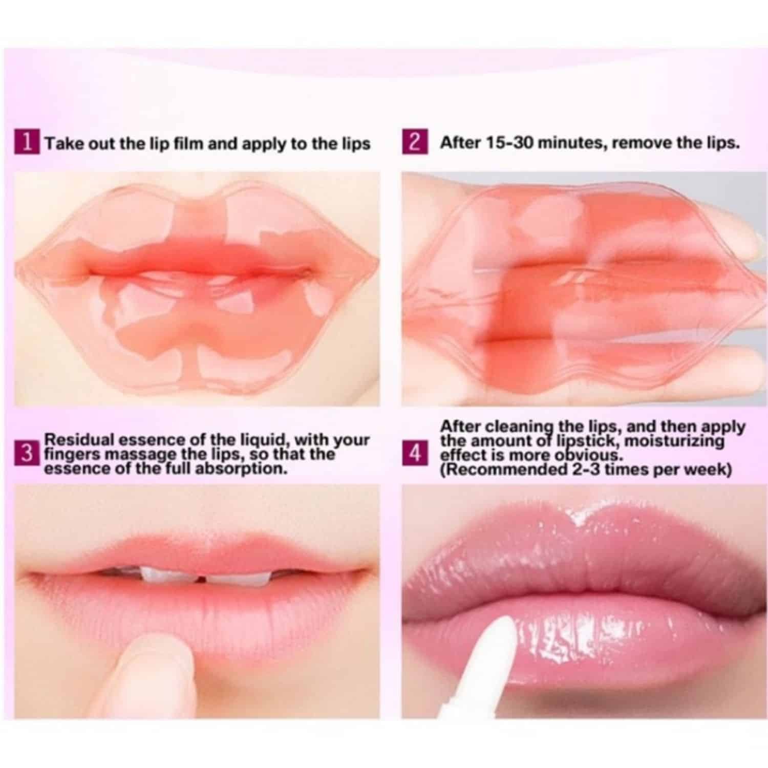 Collagen Honey Lip Mask 5pcs | Nourish and Hydrate Lips | SHOPEE MALL ...