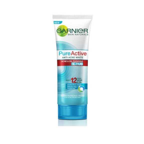 Facial Wash - GARNIER Pure Active Anti-Acne Clearing Scrub 50ml - SHOPEE MALL | Sri Lanka