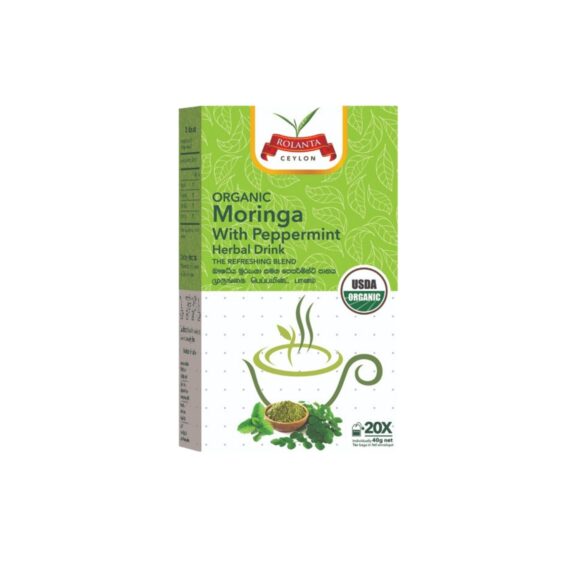 Rolanta Ceylon Organic Moringa with peppermint Herbal Drink - SHOPEE MALL | Sri Lanka