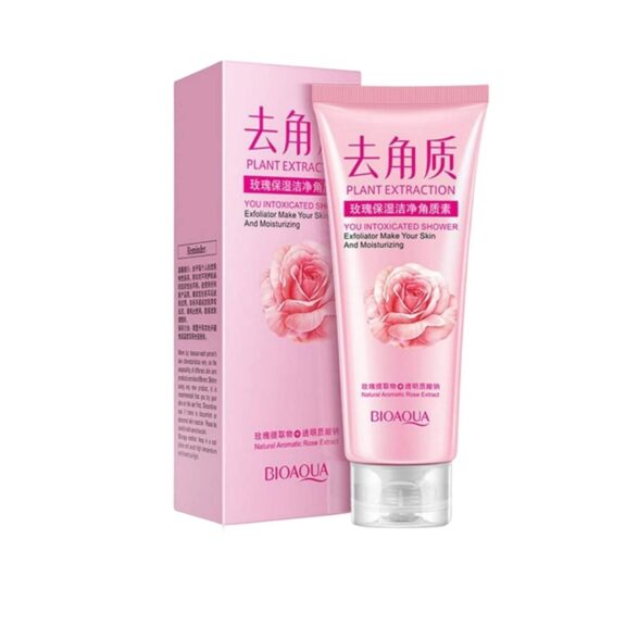 Protection Cream - BIOAQUA Rose Exfoliant Face Scrub - Moisturizing, Gentle, and Skin-Renewing - SHOPEE MALL | Sri Lanka