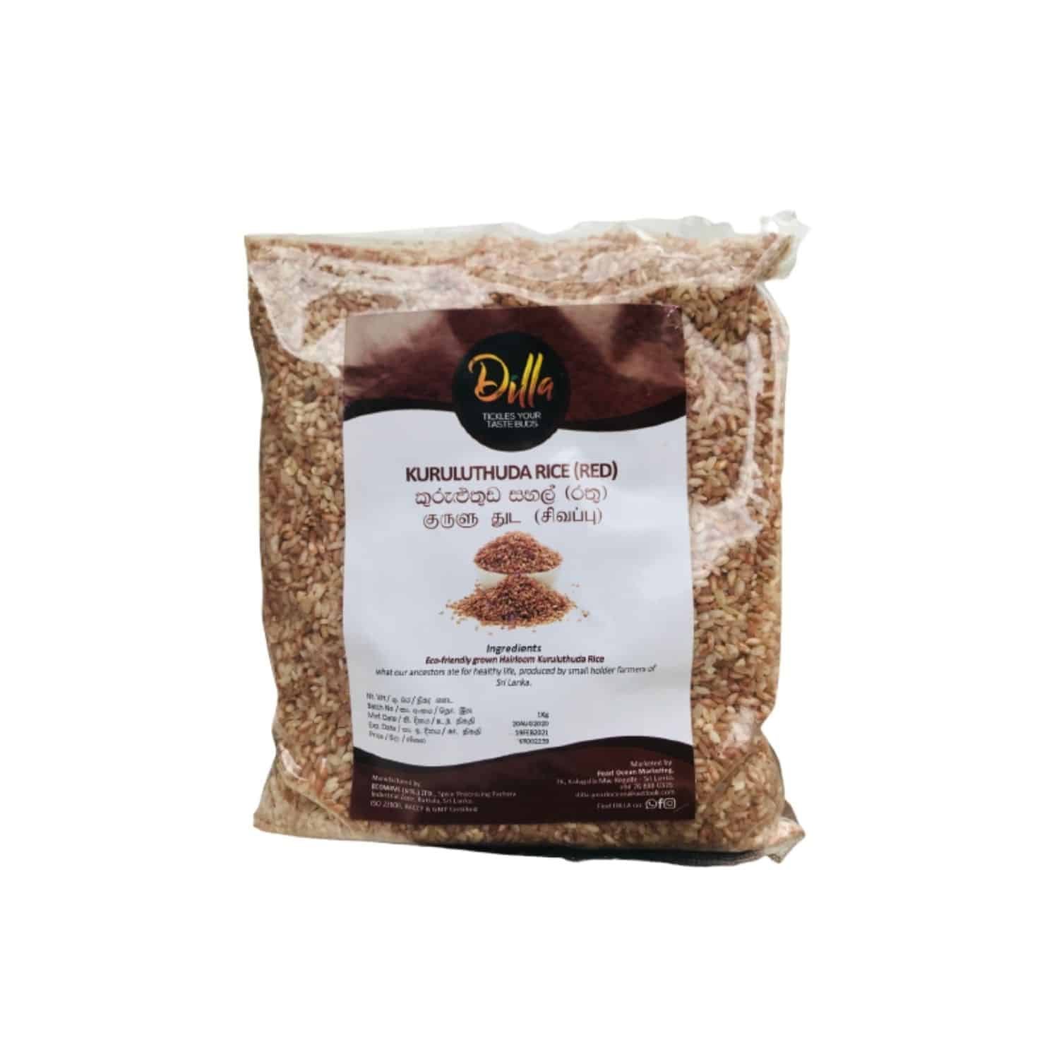 DILLA Kuruluthuda Rice - 1kg (red) | SHOPEE MALL | Sri Lanka Online ...