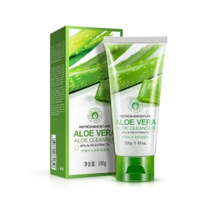 Aloe Vera Sleeping Mask - BIOAQUA Refreshing Aloe Vera Cleanser - Deep Cleansing & Moisturizing | 100g - SHOPEE MALL | Sri Lanka