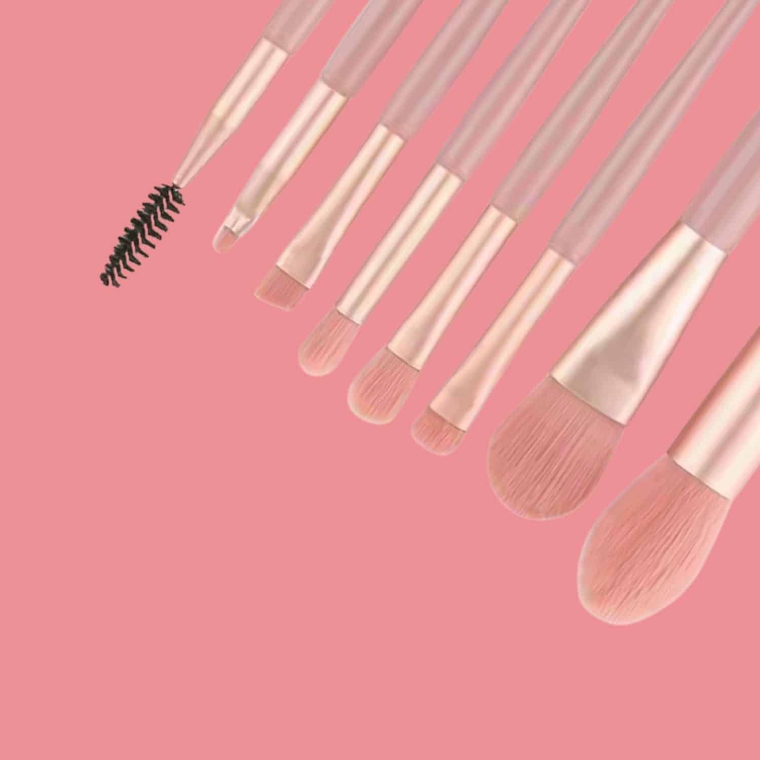Premium 8Piece Makeup Brush Set for Flawless Application SHOPEE MALL