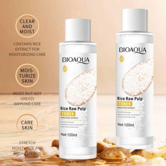 Rice Water Toner - BIOAQUA Rice Water Toner - Raw Pulp, Moisturizing, and Whitening - SHOPEE MALL | Sri Lanka