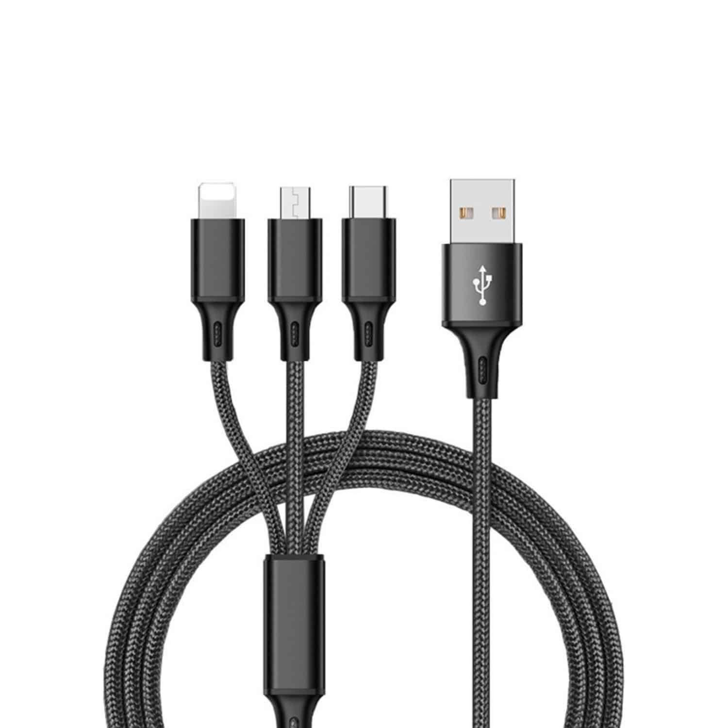 3 in 1 Charging Cable - Charge Multiple Devices Simultaneously | SHOPEE ...