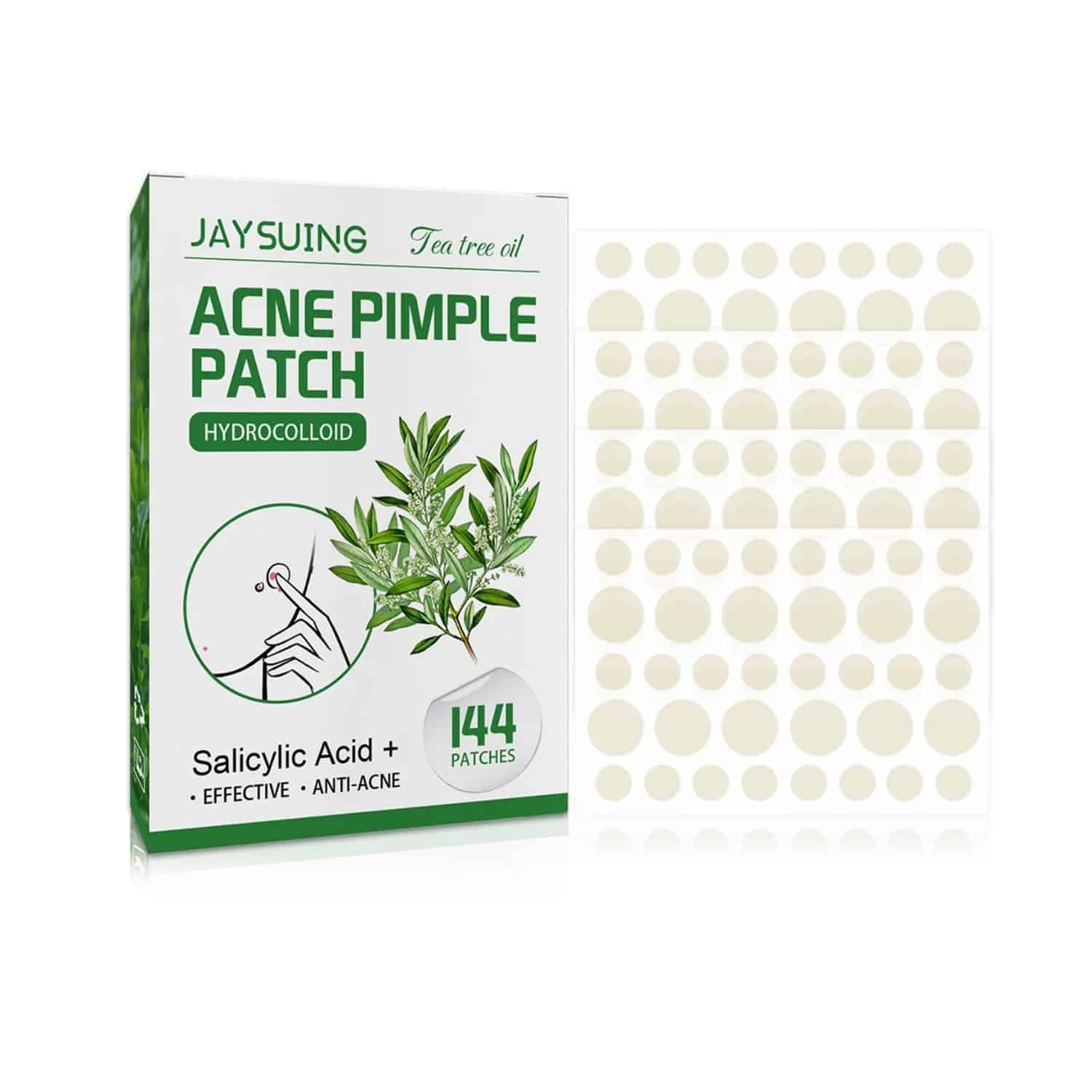 Acne Pimple Patch Hydrocolloid Stickers 144pcs For Overnight Spot