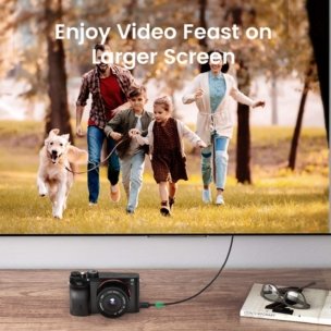 UGREEN Micro HDMI to HDMI 4K Cable 3D Adapter 1M - High Quality Video and Audio Transfer - Image 2