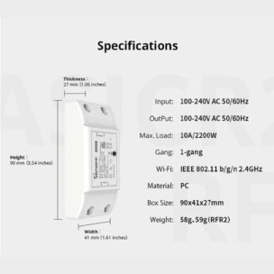SONOFF Basic R2 Smart WiFi Switch - Control Your Home Appliances from Anywhere - Image 4