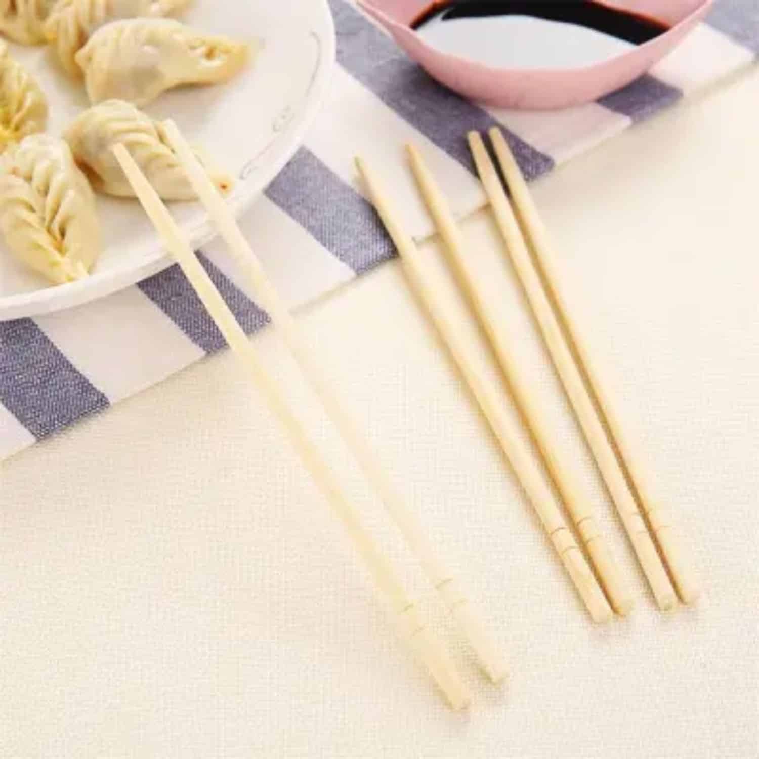 EcoFriendly Bamboo Chopsticks 5 Pairs of Hygienic, Disposable