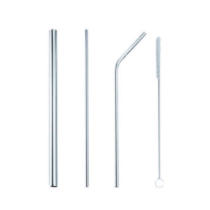 Stainless Steel Straw - Reusable 4-in-1 Food Grade Metal Straw: Eco-Friendly and Safe - SHOPEE MALL | Sri Lanka