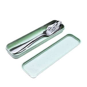 Premium Bamboo Chopsticks - Stainless Steel Fork and Spoon Set - SHOPEE MALL | Sri Lanka