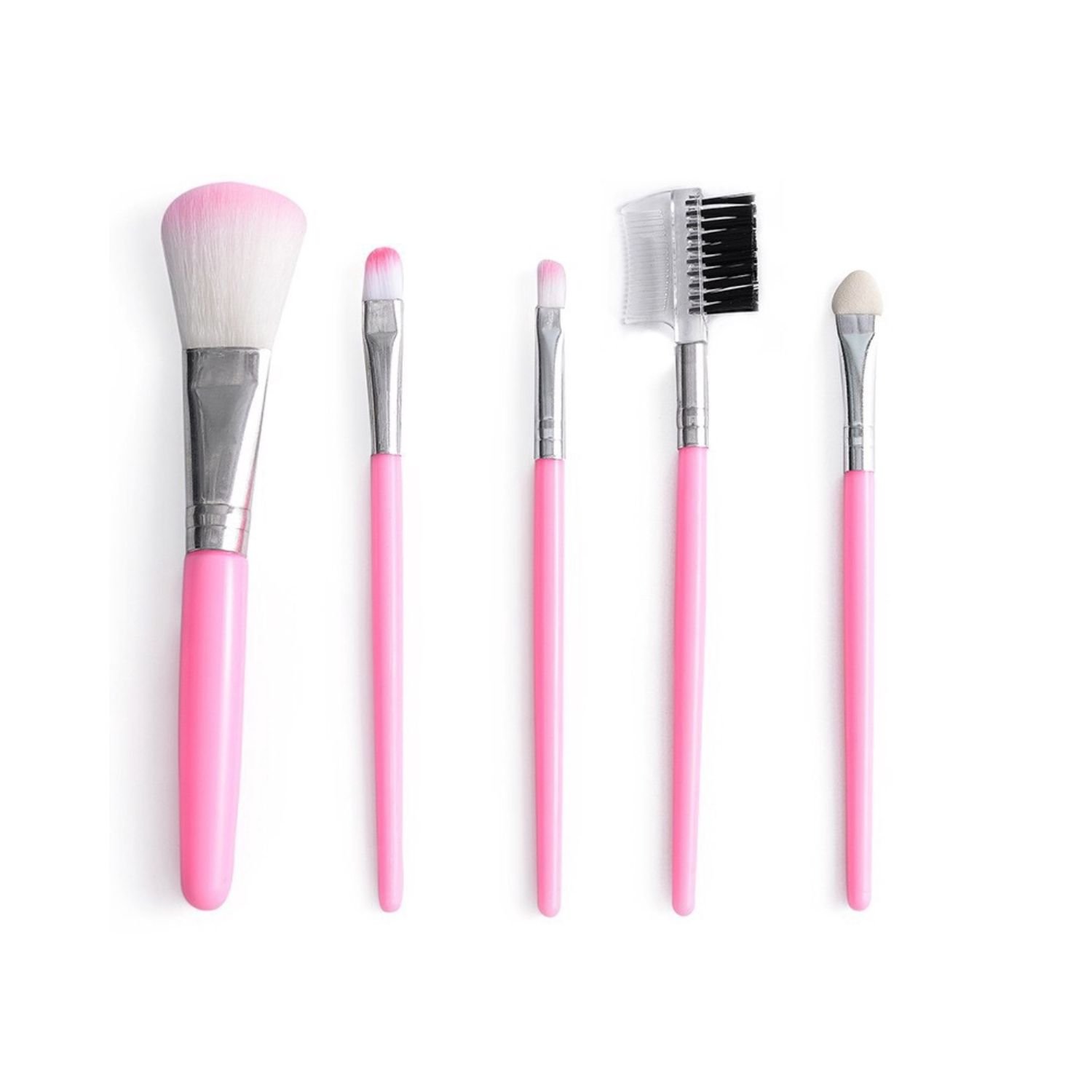 Compact And Portable 5pcs Mini Makeup Brush Set 