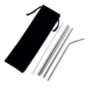 Premium Food Grade Chopsticks - Premium Colour Metal Drinking Straws - Set of 5 - SHOPEE MALL | Sri Lanka