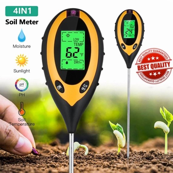 Soil Tester - Digital 4-in-1 Soil Tester | Moisture, pH, Temperature, Sunlight - SHOPEE MALL | Sri Lanka
