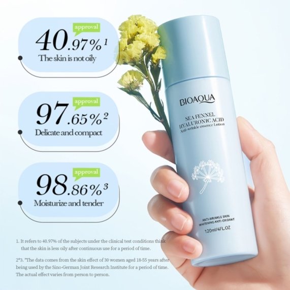 Hyaluronic Acid Essence Lotion - BIOAQUA Hyaluronic Acid Essence Lotion - Anti-Wrinkle Skincare 120ml - SHOPEE MALL | Sri Lanka