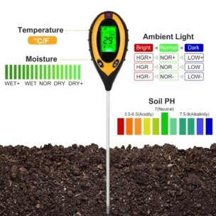 Digital 4-in-1 Soil Tester | Moisture, pH, Temperature, Sunlight - Image 2