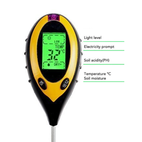 Soil Tester - Digital 4-in-1 Soil Tester | Moisture, pH, Temperature, Sunlight - SHOPEE MALL | Sri Lanka