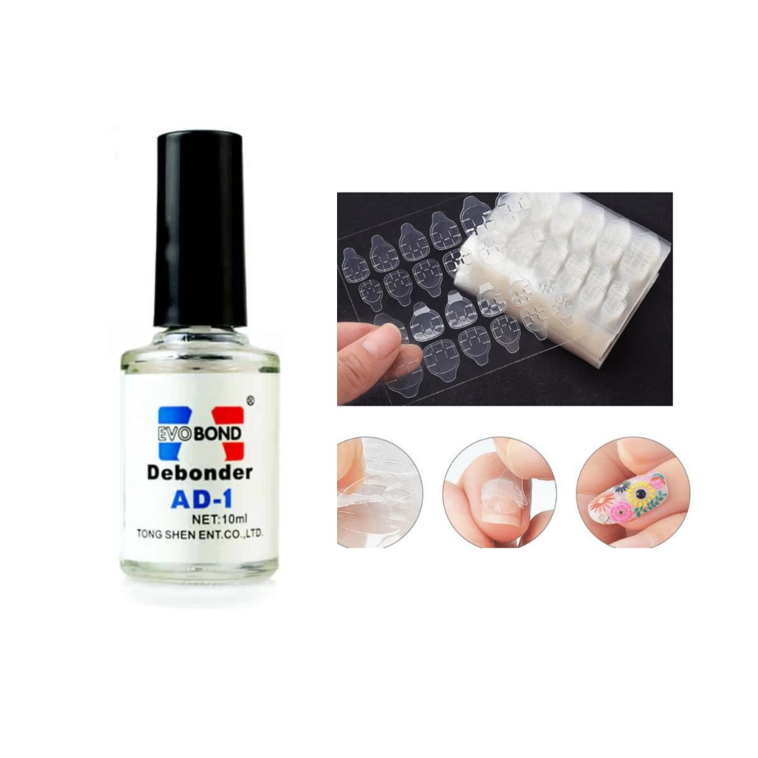 Strong Nail Glue Stickers & Nail Glue Remover Bundle SHOPEE MALL