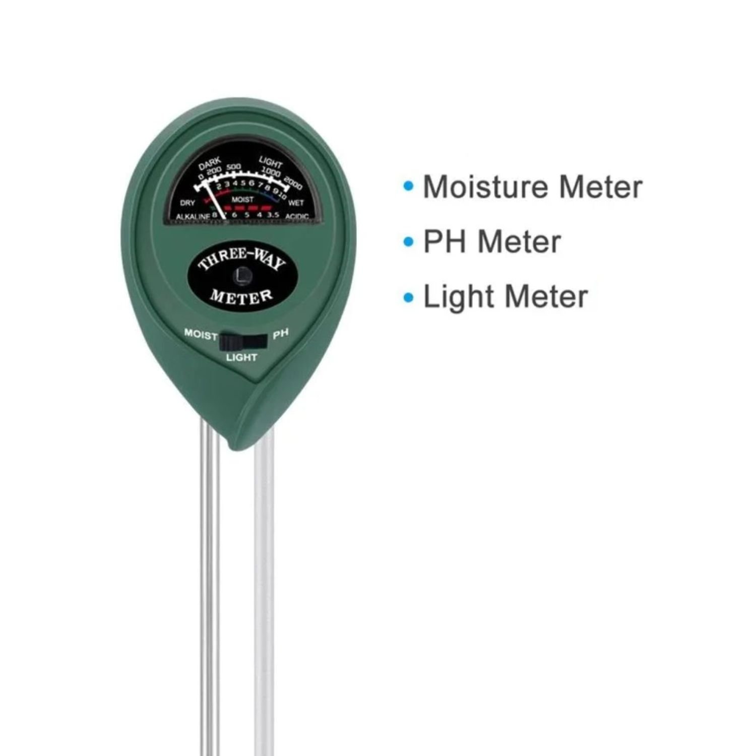 3/4 in 1 Soil Tester Moisture pH LCD Digital Meter Gauge Plants