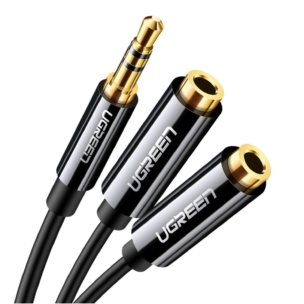 MALE TO MALE CABLE - UGREEN 3.5mm Male to 2 Port 3.5mm Female Audio Stereo Y Splitter Cable Adapter - SHOPEE MALL | Sri Lanka